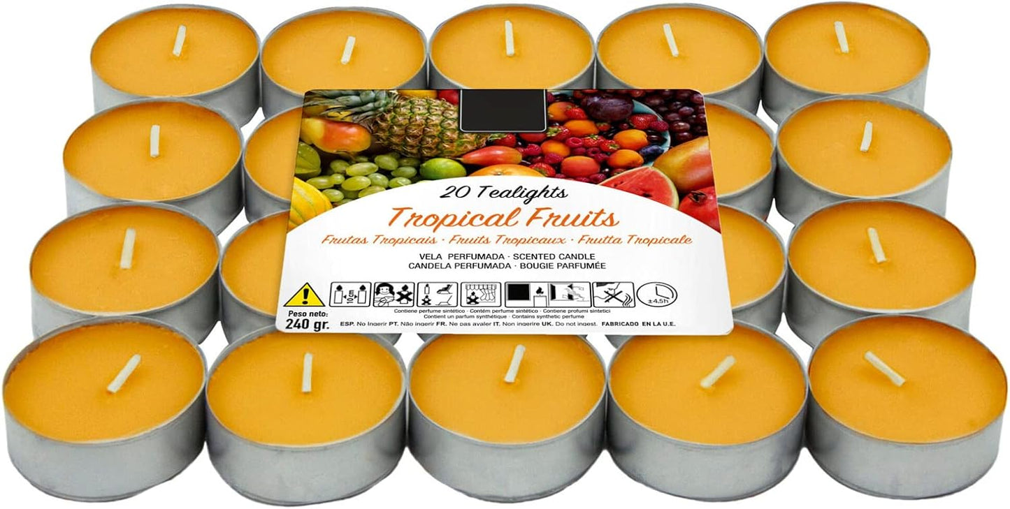 Velas de té aromáticas (Tropical Fruit 20 Velas)